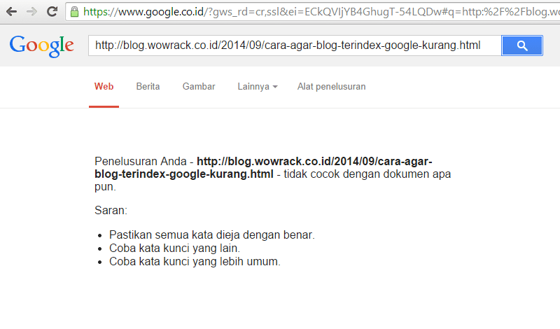 Cara Agar Blog Terindex Google Kurang Dari 10 Menit