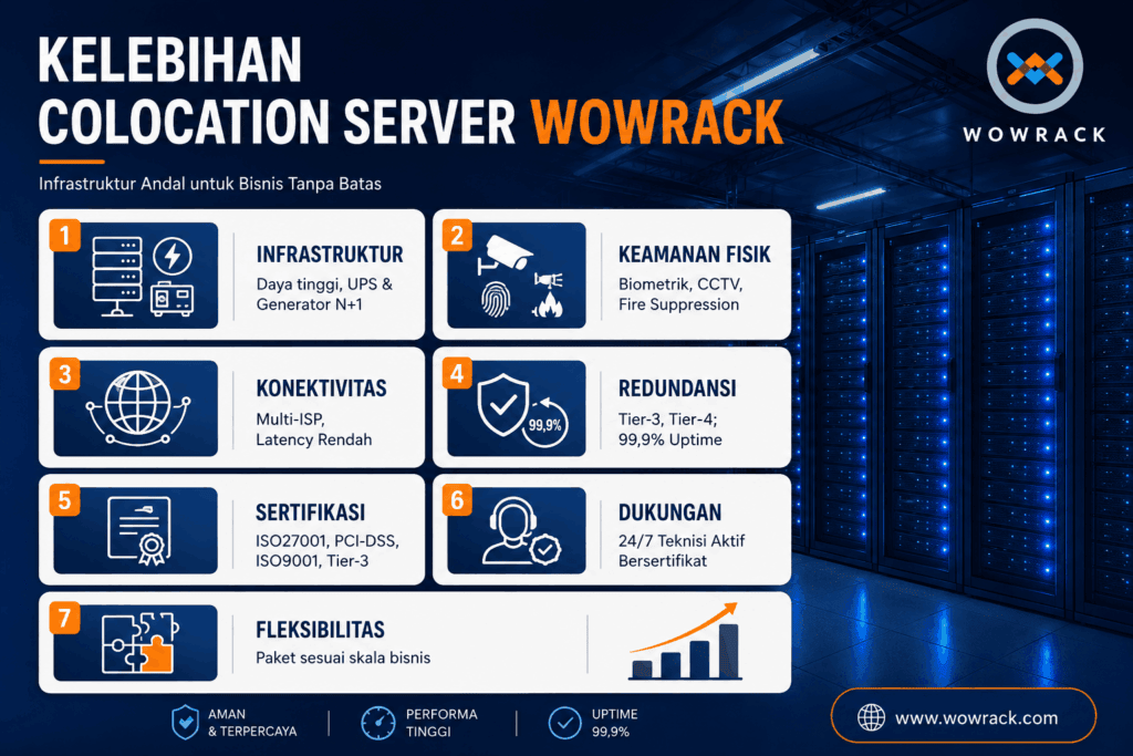 Kelebihan colocation Wowrack terbaru